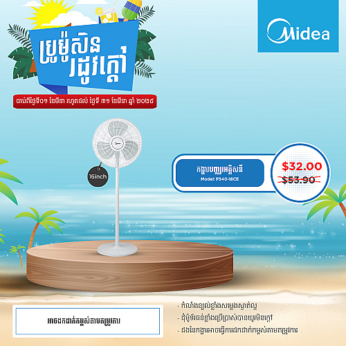 Midea Electric Fan (16